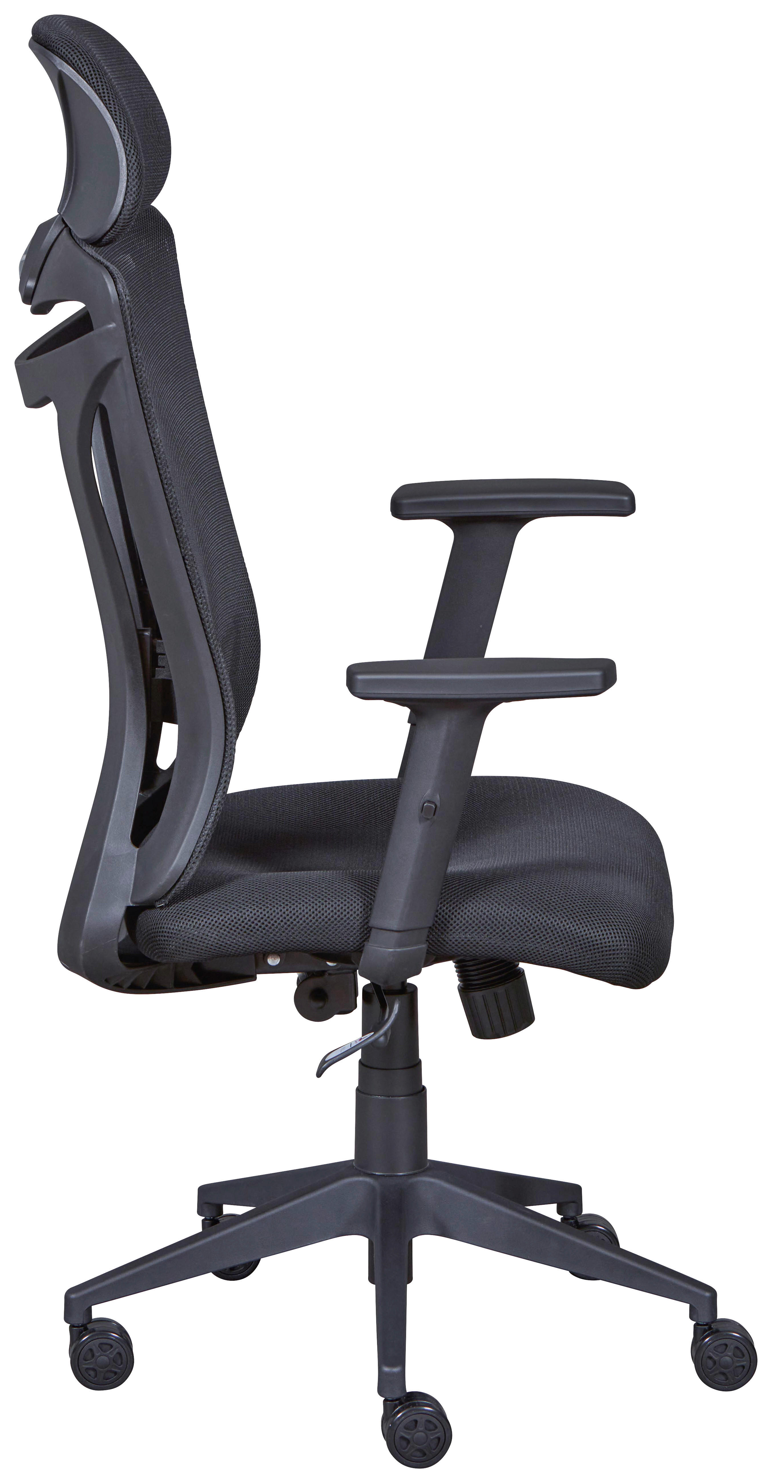 Drehstuhl XL Administrator schwarz Textil XL Administrator - schwarz (61,00/88,00/125,00cm) - Inter Link