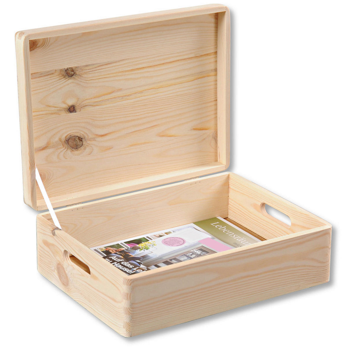 Kesper Allzweckkiste natur Kiefer B/H/L: ca. 29x13,5x39 cm Allzweckkiste - natur (39,00/29,00/13,50cm) - Kesper