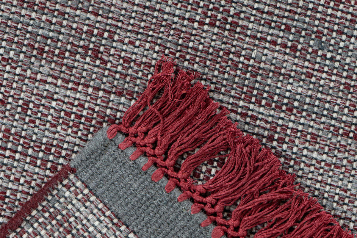 Arte Espina Kurzflorteppich Nomad 8064 grau B/L: ca. 170x240 cm Nomad 8064 - rot/grau (170,00/240,00cm) - Arte Espina