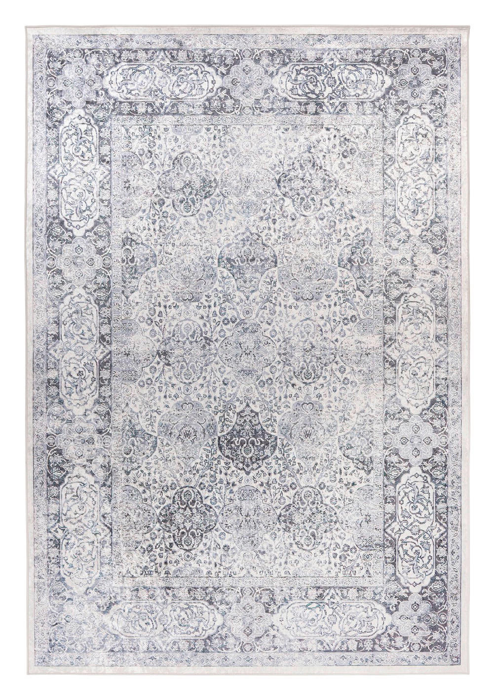 Padiro Flachflorteppich Rhodin 1250 grau B/H/L: ca. 80x0,6x150 cm Rhodin 1250 - grau (150,00/80,00/0,60cm) - Padiro
