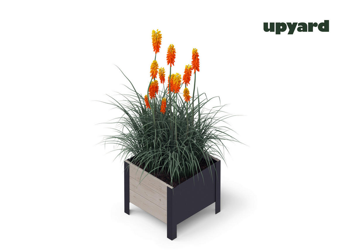 UPYARD Hochbeet MODERN grau Holz B/H/L: ca. 36x32x36 cm MODERN - grau (36,00/36,00/32,00cm) - UPYARD