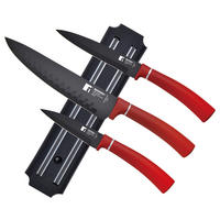 BERGNER Messerset Classique rot Edelstahl 4 tlg. Classique - rot - BERGNER