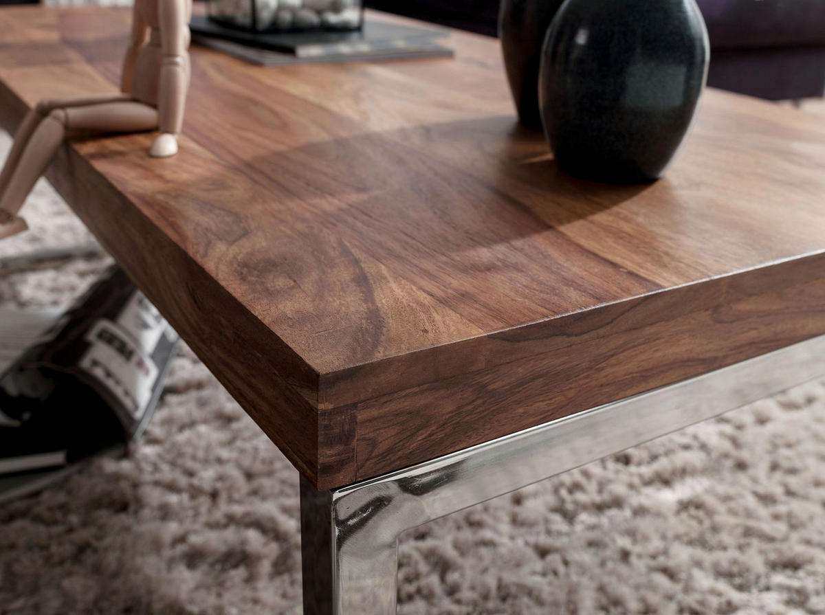 Couchtisch braun B/H/T: ca. 120x40x60 cm Couchtisch - braun (120,00/40,00/60,00cm) - Wohnling