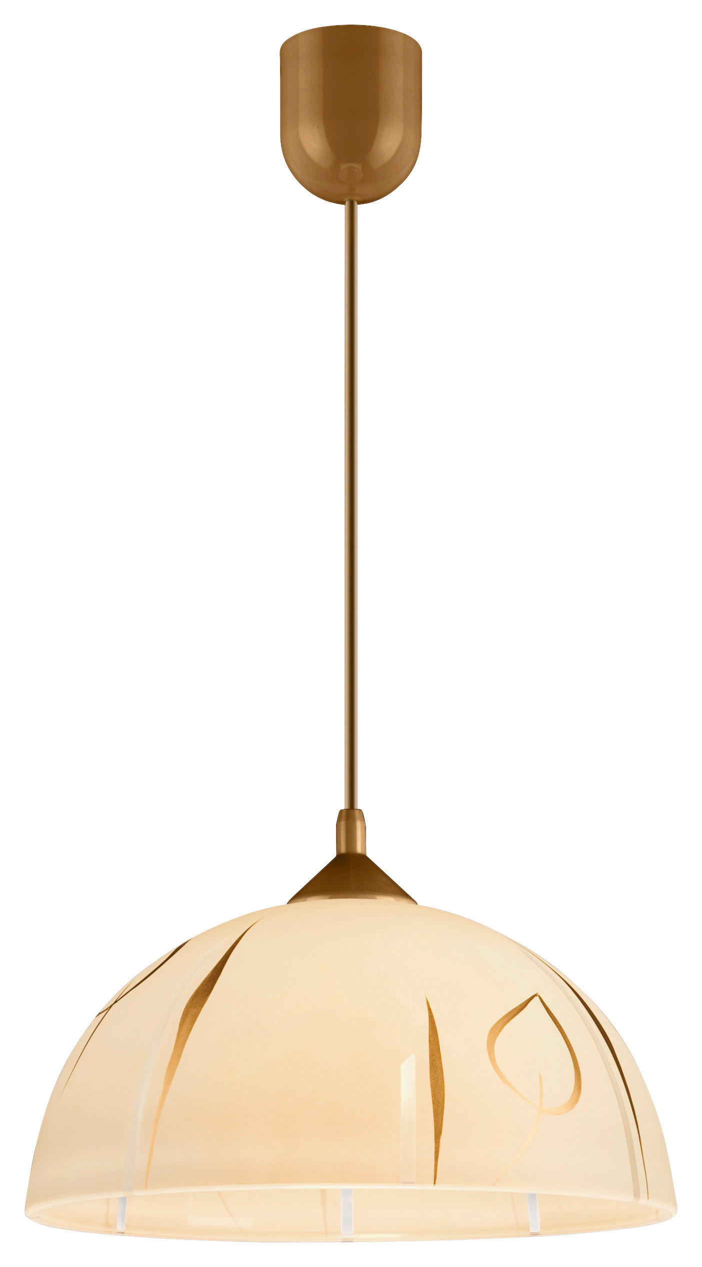 Lamkur Pendelleuchte MARCY 28033 gold Glas H/L: ca. 70x30 cm E27 1 Brennstellen Marcy - gold (30,00cm) - Lamkur