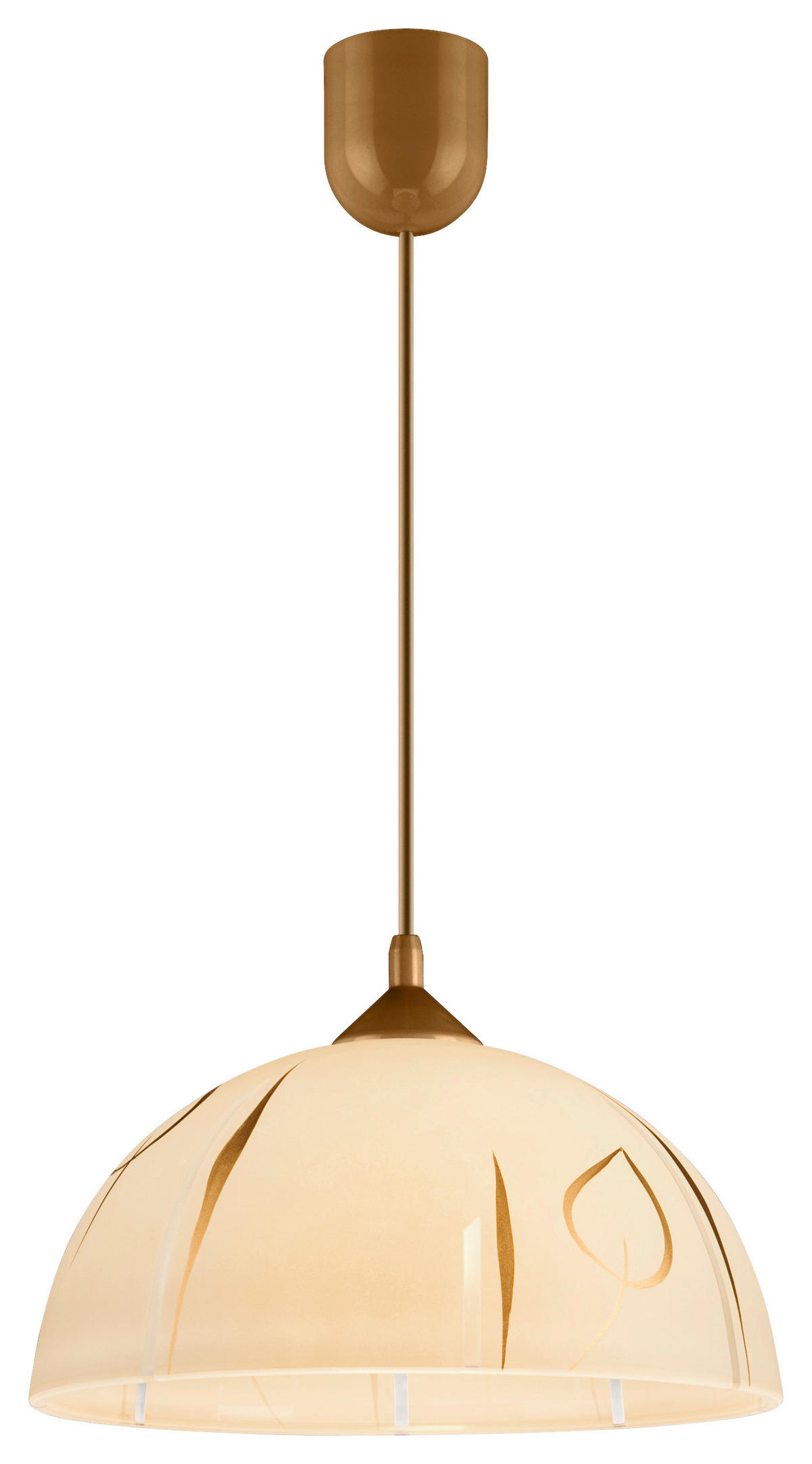 Lamkur Pendelleuchte MARCY 28033 gold Glas H/L: ca. 70x30 cm E27 1 Brennstellen Marcy - gold (30,00cm) - Lamkur