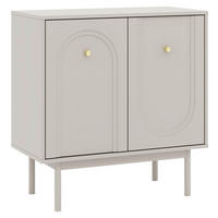 Kommode MAZOMA Eiche Kaschmirgrau Nachbildung gold Optik B/H/T: ca. 79x82x39 cm MAZOMA - gold/Eiche (79,00/82,00/39,00cm) - WIPMEB