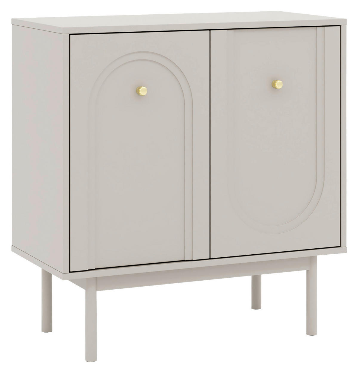 Kommode MAZOMA Eiche Kaschmirgrau Nachbildung gold Optik B/H/T: ca. 79x82x39 cm MAZOMA - gold/Eiche (79,00/82,00/39,00cm) - WIPMEB