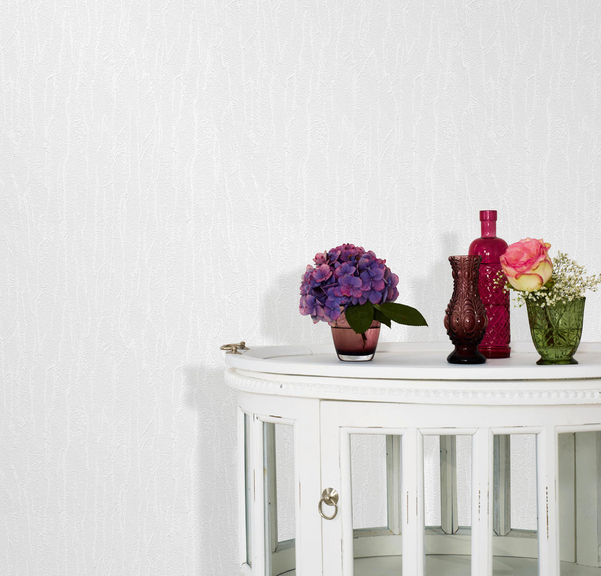 Vinyltapete Struktur weiß B/L: ca. 53x1005 cm Vinyltapete_9786-01 - weiß (53,00/1005,00cm)