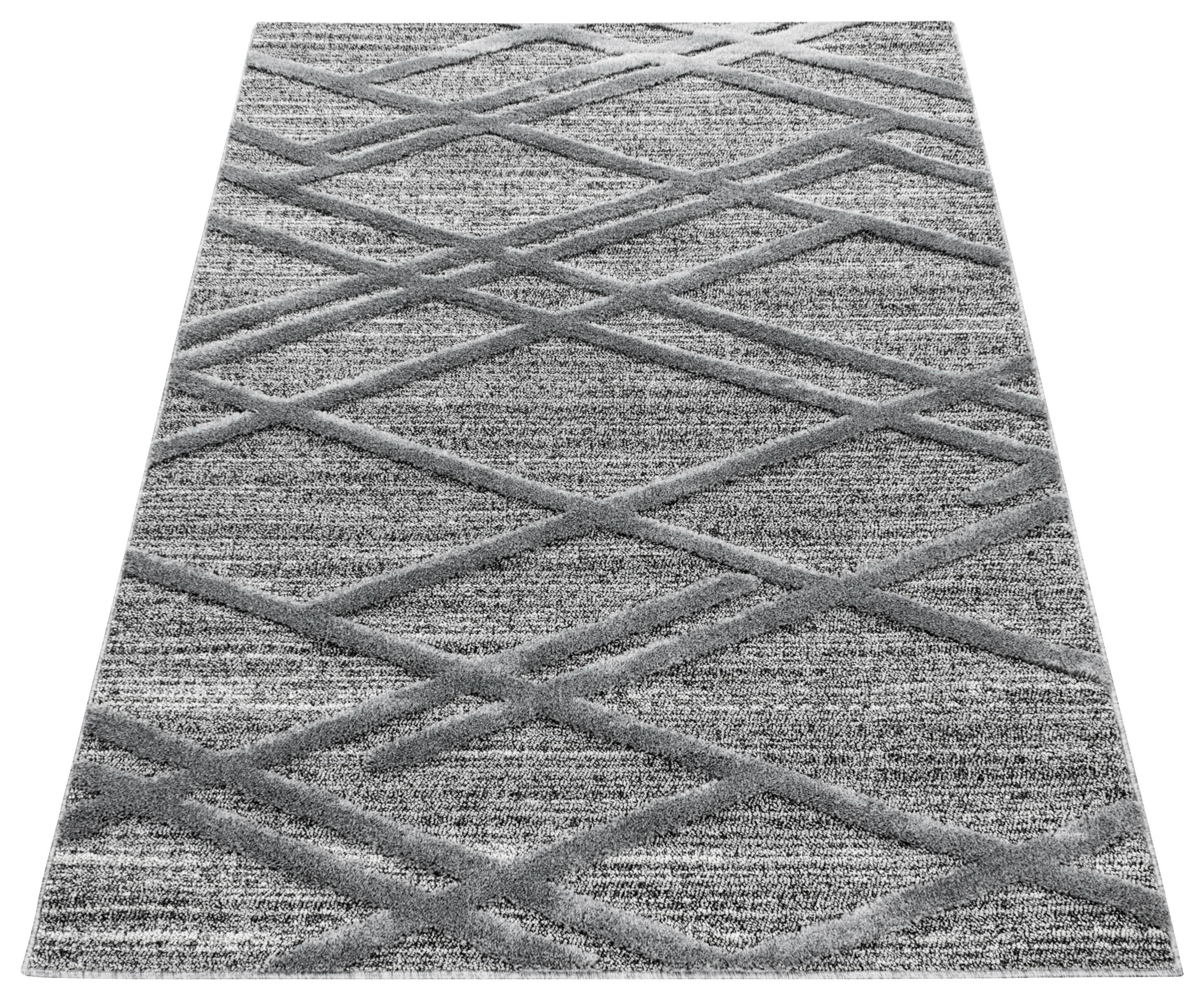 Ayyildiz Teppich PISA grau B/L: ca. 280x370 cm PISA - grau (280,00/370,00cm) - Ayyildiz