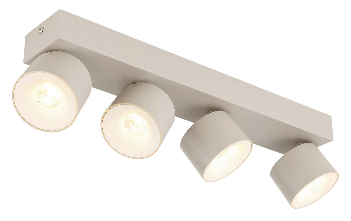 GLOBO LED-Strahler sand Metall Aluminium Kunststoff B/H/L: ca. 8,5x42x10,5 cm 4 Brennstellen LED-Strahler-Rae - sand (10,50/8,50/42,00cm) - GLOBO