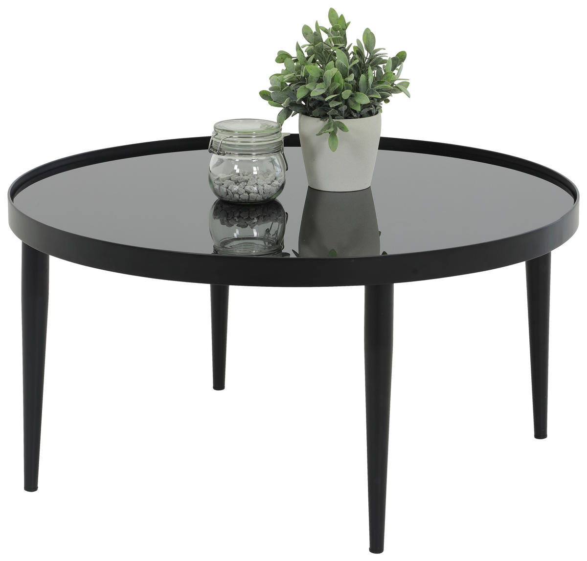 Couchtisch Ronda schwarz H/D: ca. 40x80 cm Ronda - schwarz (80,00/40,00cm) - Hela