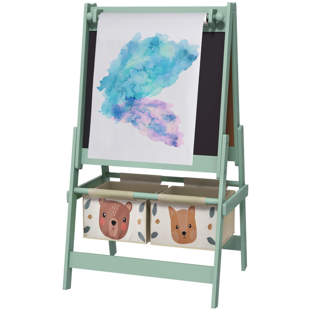 AIYAPLAY Kindertafel B/H/L: ca. 46,5x93x54 cm Kindertafel - grün (54,00/46,50/93,00cm) - AIYAPLAY