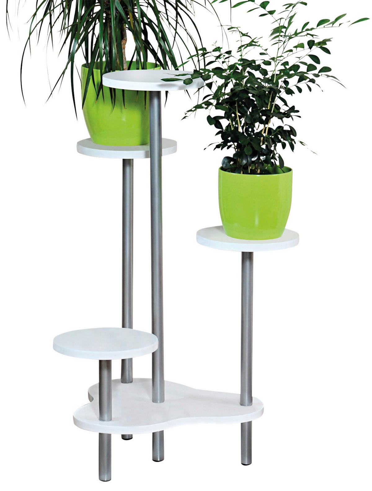 Kesper Blumenständer weiß Spanplatte B/H/T: ca. 64,5x72,5x46 cm Blumenständer - weiß (64,50/72,50/46,00cm) - Kesper