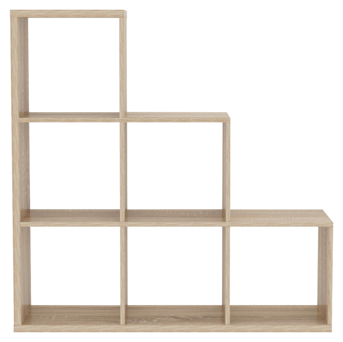 Stufenregal Max Step Eiche Sonoma Nachbildung B/H/T: ca. 106x107x33 cm Max Step - Eiche (106,00/107,00/33,00cm)
