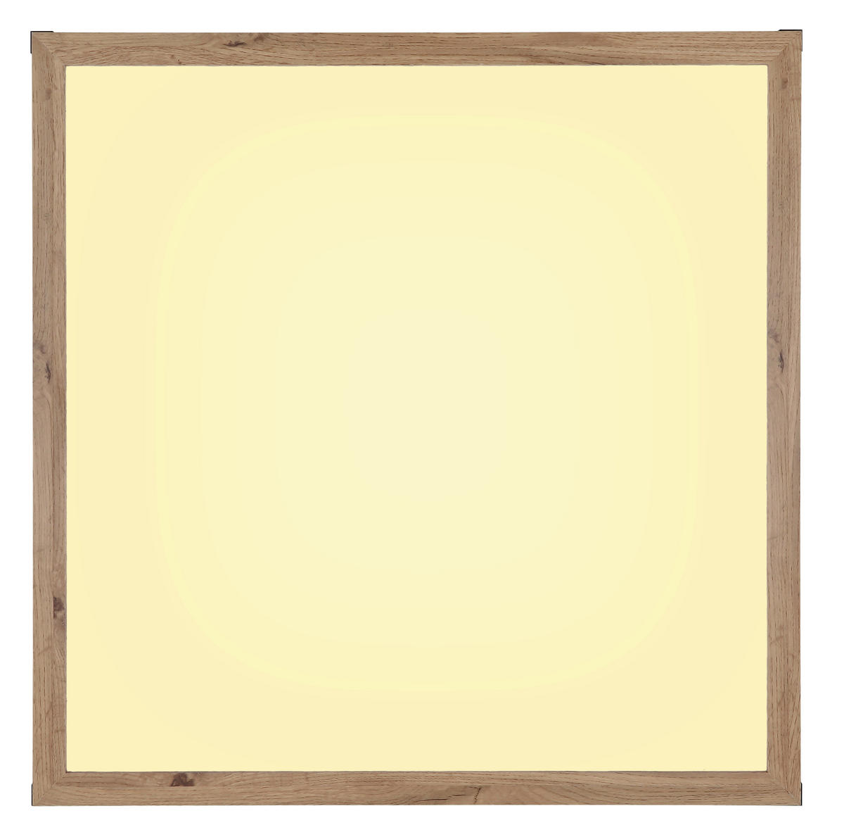GLOBO LED-Deckenleuchte mattschwarz dunkelbraun weiß Kunststoff MDF Metall B/H/T: ca. 60x7,5x60 cm CARLA - dunkelbraun/weiß (60,00/7,50/60,00cm) - GLOBO