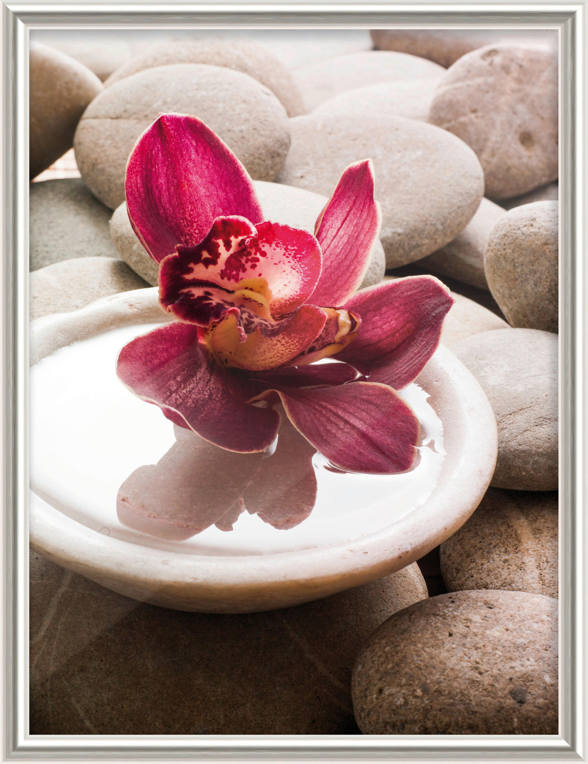 The Wall Bilderrahmen silber Kunststoff B/L: ca. 18x24 cm Fotorahmen 18x24cm - silber (18,00/24,00cm) - The Wall