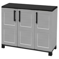 Linea Idea Kunststoffschrank Idea grau Kunststoff B/H/T: ca. 102x90x37 cm Idea - grau (102,00/90,00/37,00cm) - Linea Idea