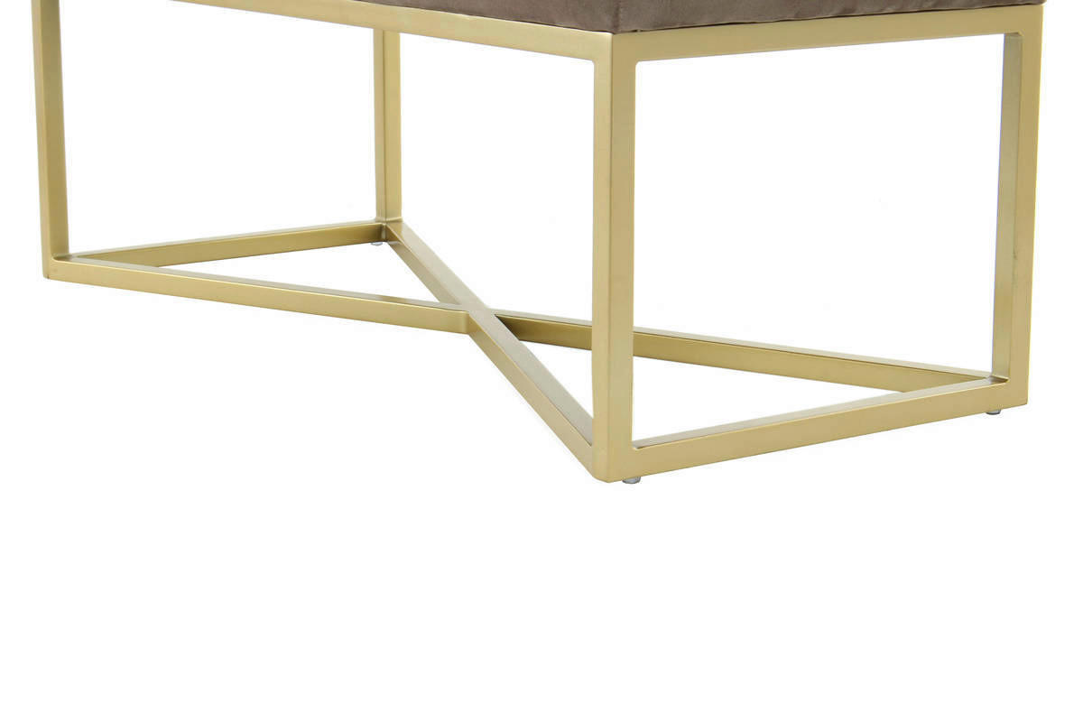 Sitzbank Cameron 100 taupe B/H/T: ca. 90x40x40 cm Cameron 100 - gold/taupe (90,00/40,00/40,00cm) - 360 Living
