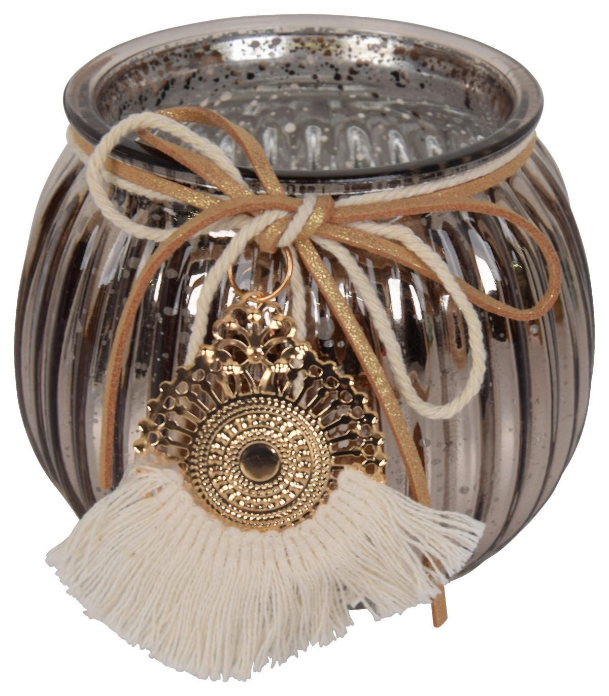 Windlicht gold Glas Windlicht - gold