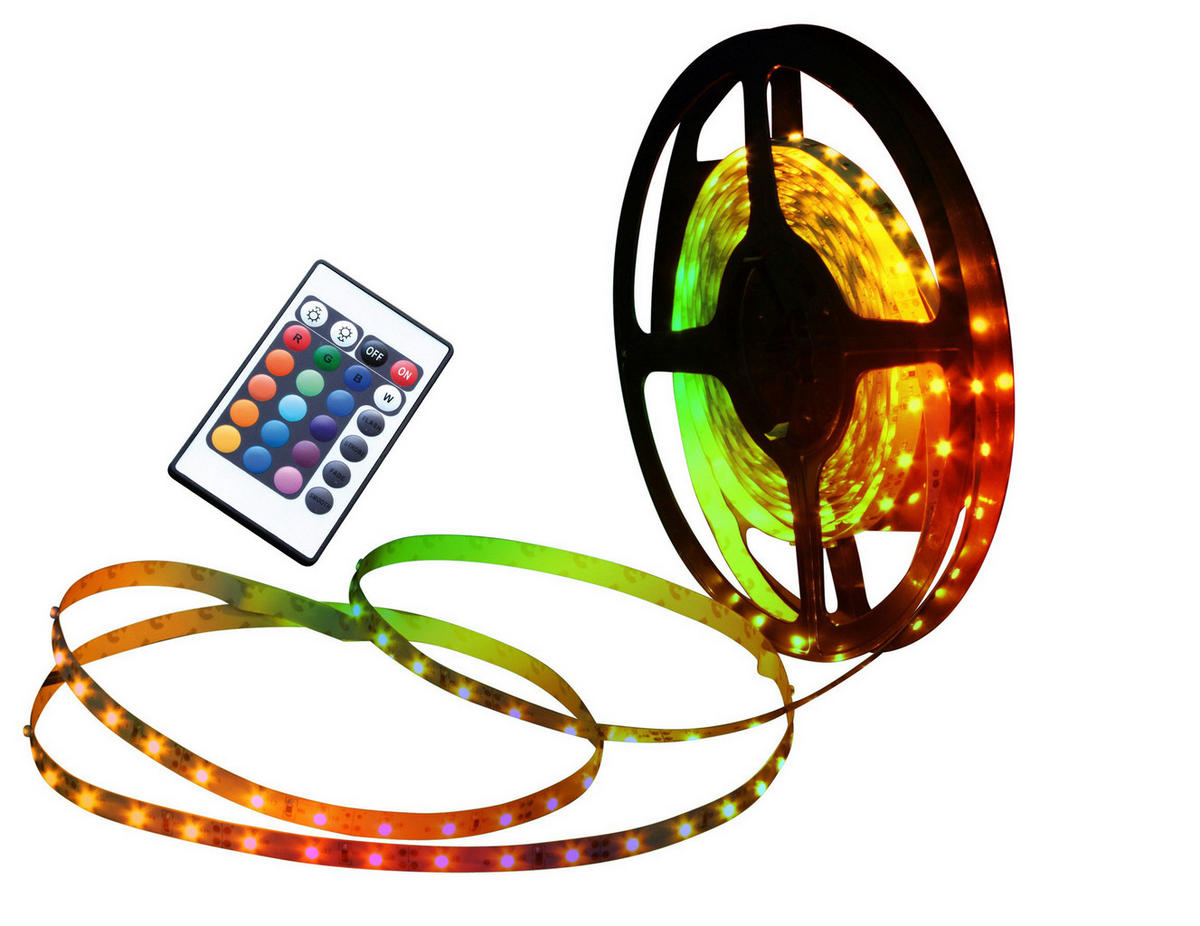 Näve Leuchten LED-Streifen bunt Kunststoff B/H/T: ca. 200x0,3x1 cm LED-Streifen - bunt (200,00/0,30/1,00cm) - Näve Leuchten