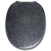 WC-Sitz WC-Sitz_Black-Glitter MDF - schwarz - POCOline