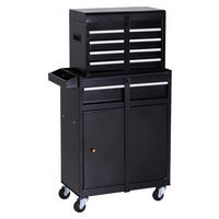 Mobiler Werkstattwagen schwarz B/H/T: ca. 52,5x104,5x28 cm Mobiler Werkstattwagen MHB20-073 - schwarz (52,50/104,50/28,00cm) - DURHAND