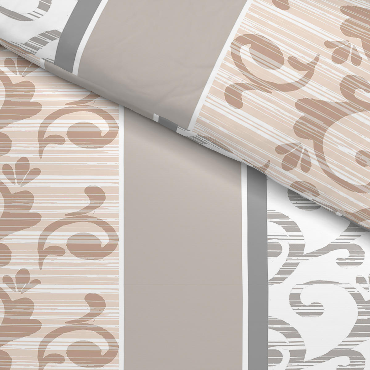 Baumwoll Bettwäsche Renforce Bettwäsche_Renforce Ranke - beige (135,00/200,00cm)
