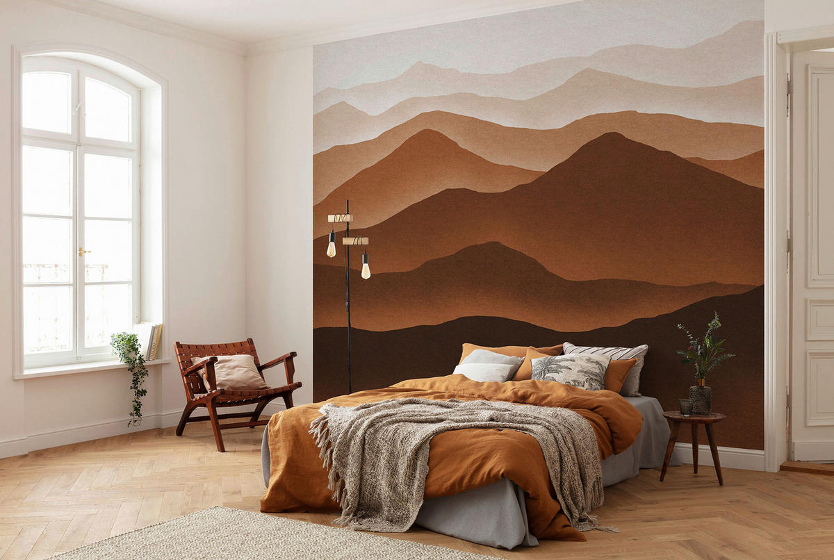 Komar Fototapete Macchiato Mountains B/L: ca. 300x250 cm Macchiato Mountains - (300,00/250,00cm) - Komar
