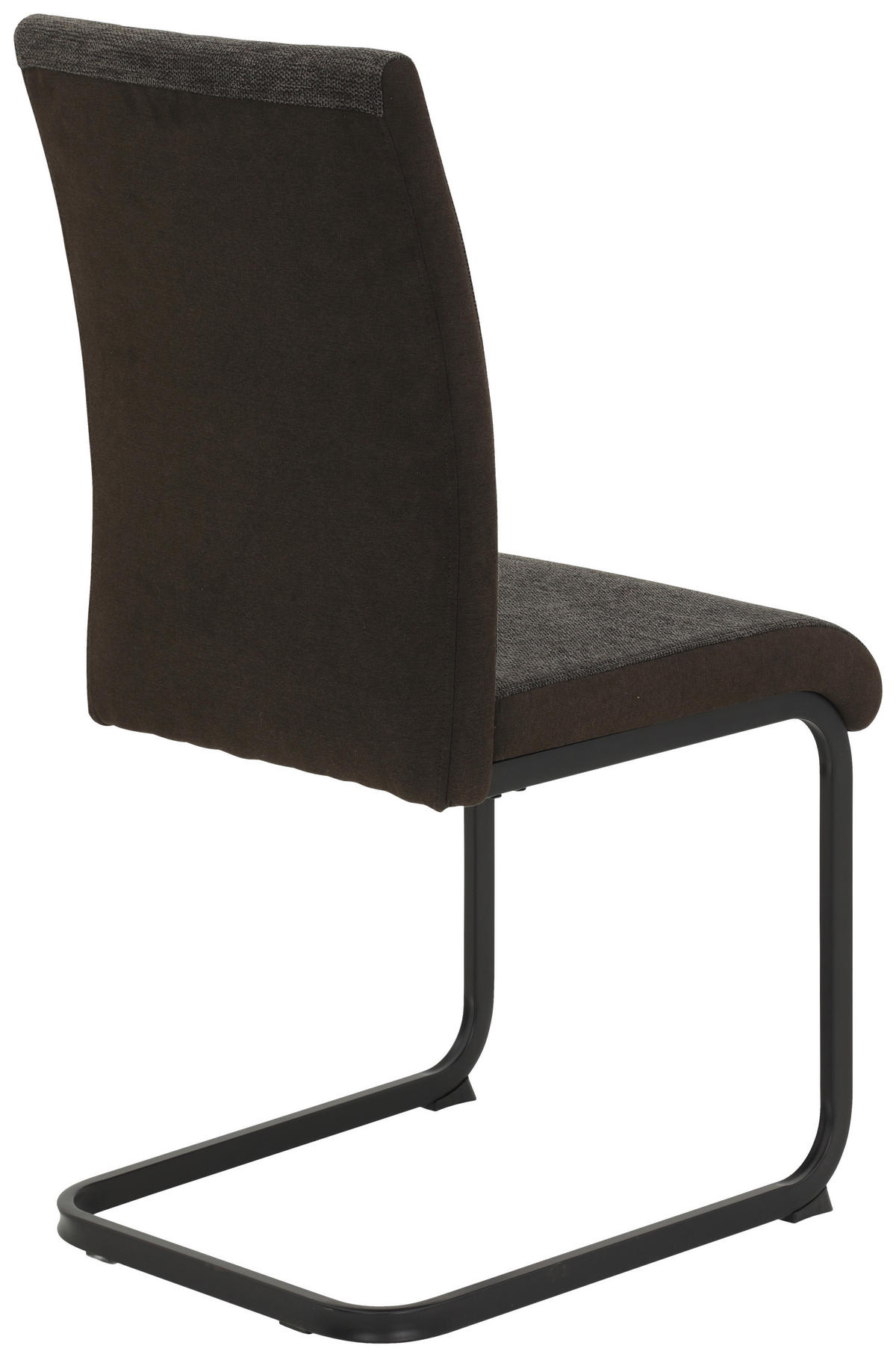 Stuhl 2er Set LINN braun schwarz Webstoff Metall B/H/T: ca. 43x92x52 cm 2er Set LINN - braun/schwarz (43,00/92,00/52,00cm) - Hela