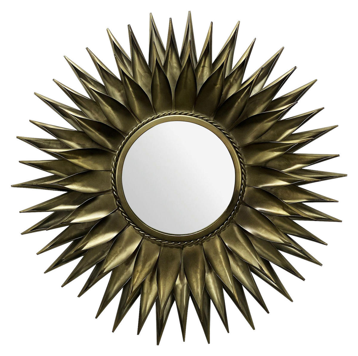 Wandspiegel gold Metall T/D: ca. 6x74 cm Wandspiegel - gold (74,00cm) - Wohnling