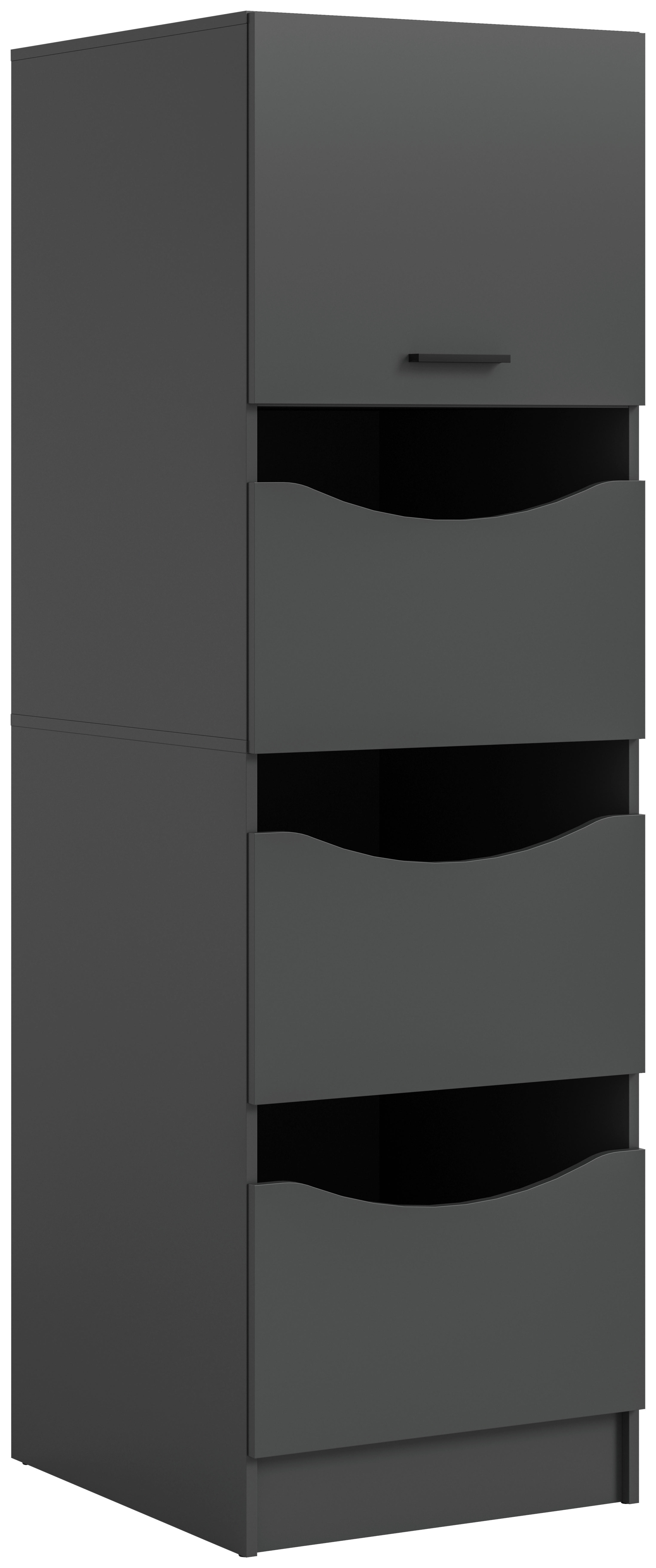 Wäscheschrank Free anthrazit B/H/T: ca. 60x196x68 cm Free - anthrazit (60,00/196,00/68,00cm) - xonox.home
