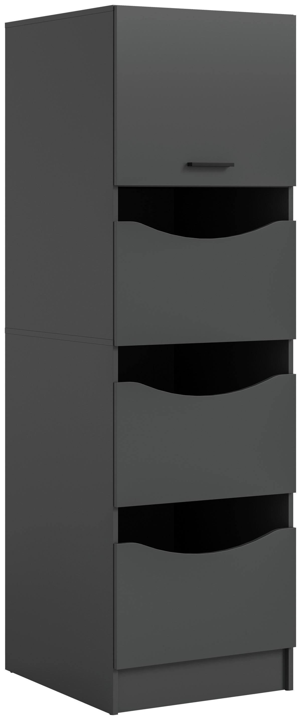 Wäscheschrank Free anthrazit B/H/T: ca. 60x196x68 cm Free - anthrazit (60,00/196,00/68,00cm) - xonox.home