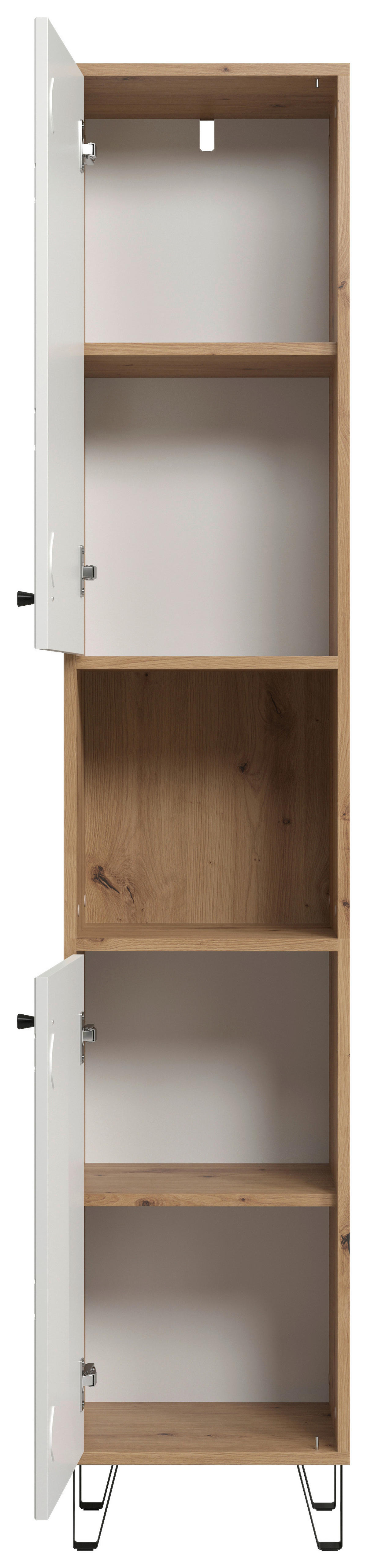 Hochschrank Touch Eiche Artisan Nachbildung weiß matt B/H/T: ca. 36x191x29 cm Touch - Eiche/weiß (36,00/191,00/29,00cm) - Trendteam