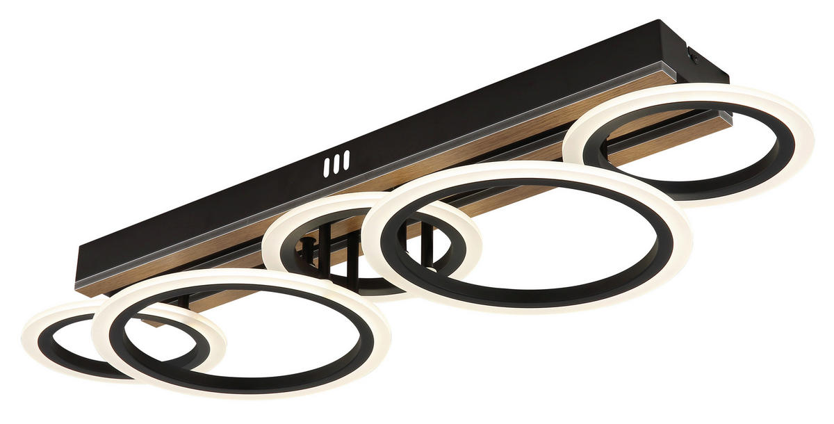 GLOBO Deckenventilator Deckenleuchte-Blevins - schwarz (81,00/30,00/15,00cm) - GLOBO