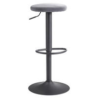 Barhocker grau Polyester B/H/T/D: ca. 40x79x40x35 cm Barhocker - schwarz/grau (40,00/79,00/40,00cm) - Wohnling