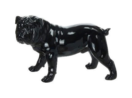 Kayoom Skulptur Bulldog 21-J schwarz Kunststoff B/H/T: ca. 20x26x40 cm Bulldog 21-J - schwarz (20,00/26,00/40,00cm)