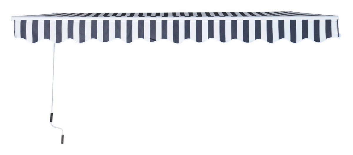 Gartenmarkise grau B/H/L: ca. 295x0,3x250 cm Gartenmarkise - weiß/grau (250,00/295,00/0,30cm) - Outsunny