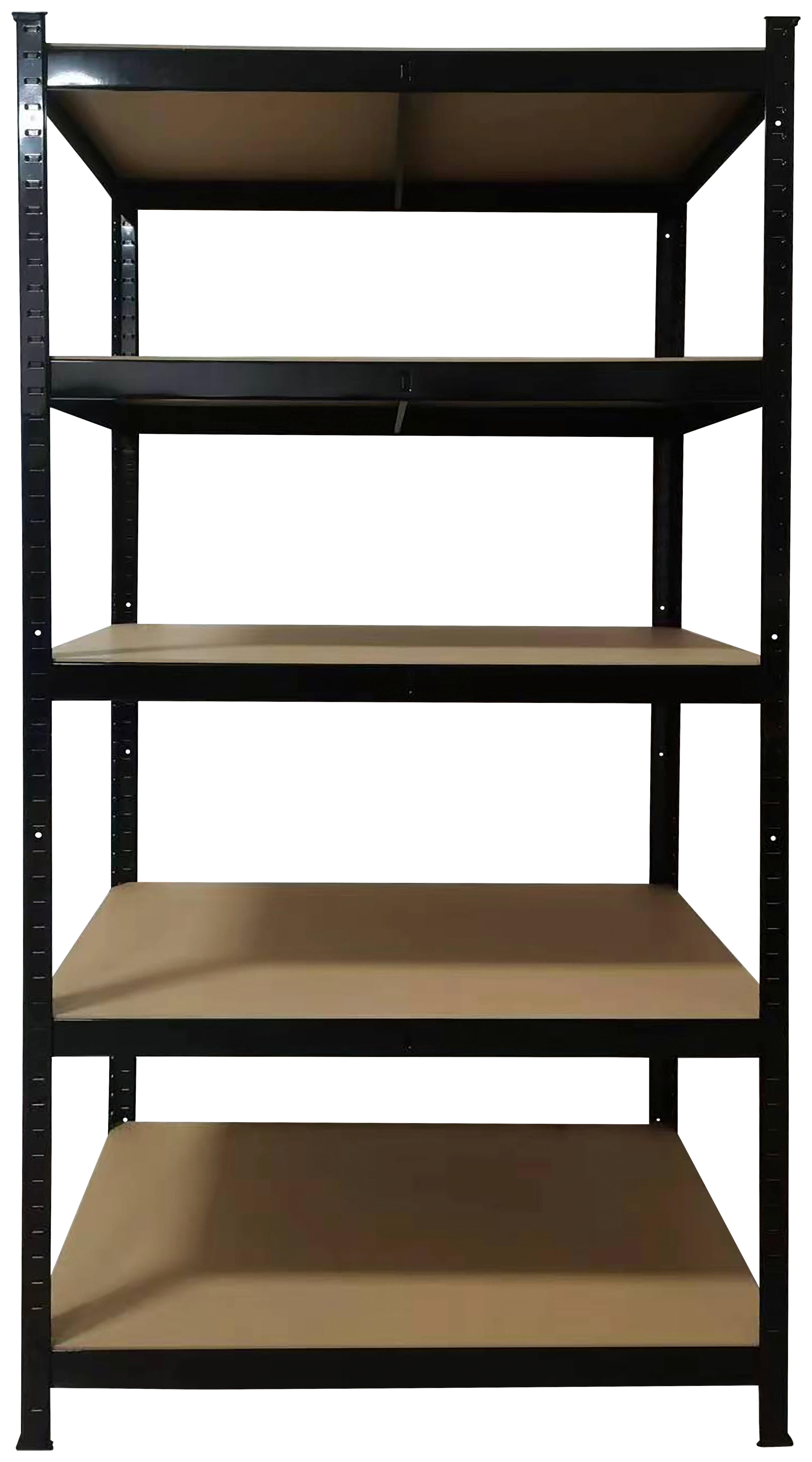 Schwerlaststeckregal schwarz B/H/T: ca. 90x180x60 cm Schwerlaststeckregal 180x90x60cm S - schwarz (90,00/180,00/60,00cm)