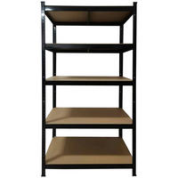 Schwerlaststeckregal schwarz B/H/T: ca. 90x180x60 cm Schwerlaststeckregal 180x90x60cm S - schwarz (90,00/180,00/60,00cm)