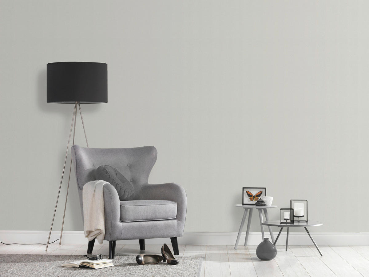 Vliestapete Uni beige grau B/L: ca. 53x1005 cm Vliestapete_1435-25 - beige/grau (53,00/1005,00cm)