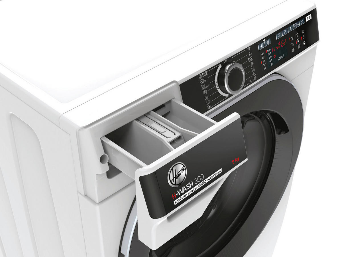 Hoover Waschmaschine HWP 69AMBC/1-S weiß B/H/T: ca. 60x85x53 cm Waschmaschine HWP 69AMBC/1-S - weiß/schwarz (60,00/85,00/53,00cm) - Hoover