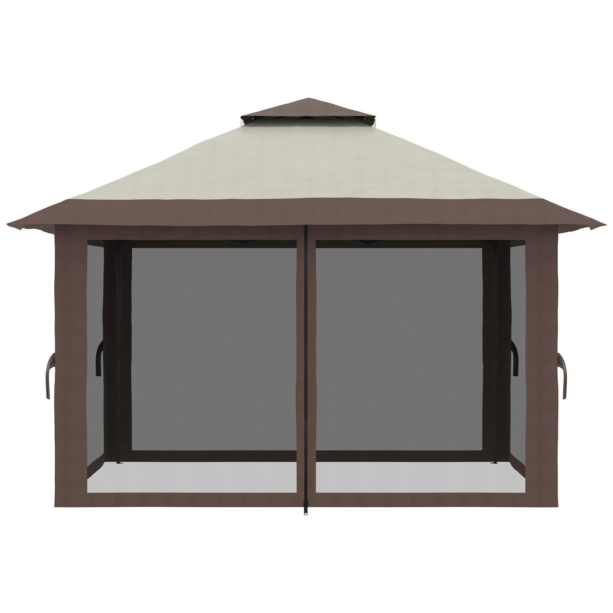 Thumbnail - Outsunny Pavillon beige Polyester B/H/L: ca. 392x283x392 cm
