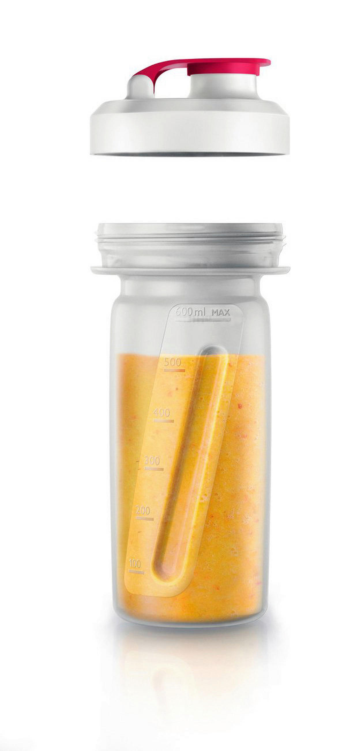 Blender rot Edelstahl B/H/L: ca. 13x23x24 cm Mini-Blender_Philips 1l - rot (24,00/13,00/23,00cm)