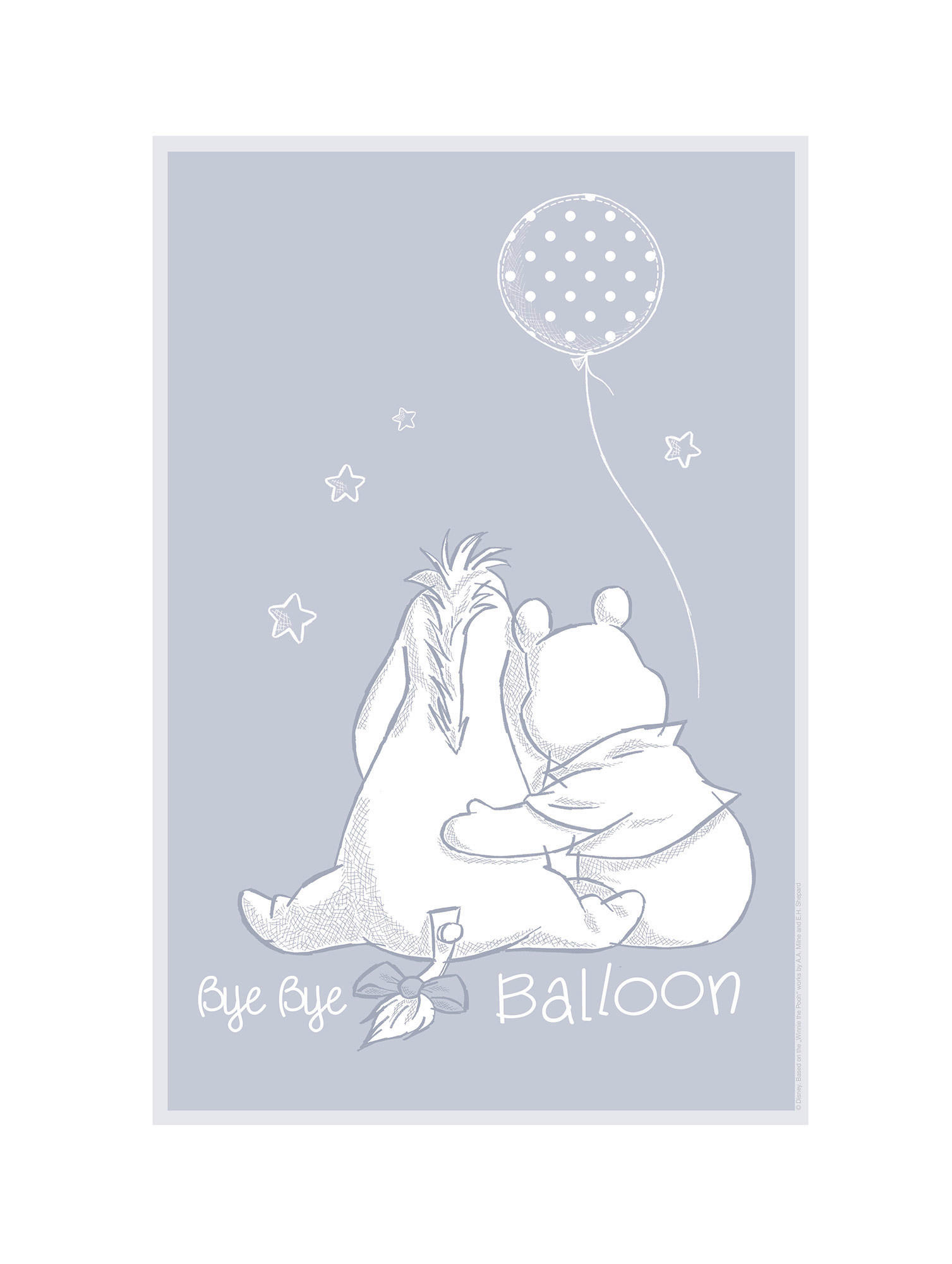 Komar Poster Winnie Pooh Bye Bye Balloon Disney B/L: ca. 30x40 cm günstig online kaufen