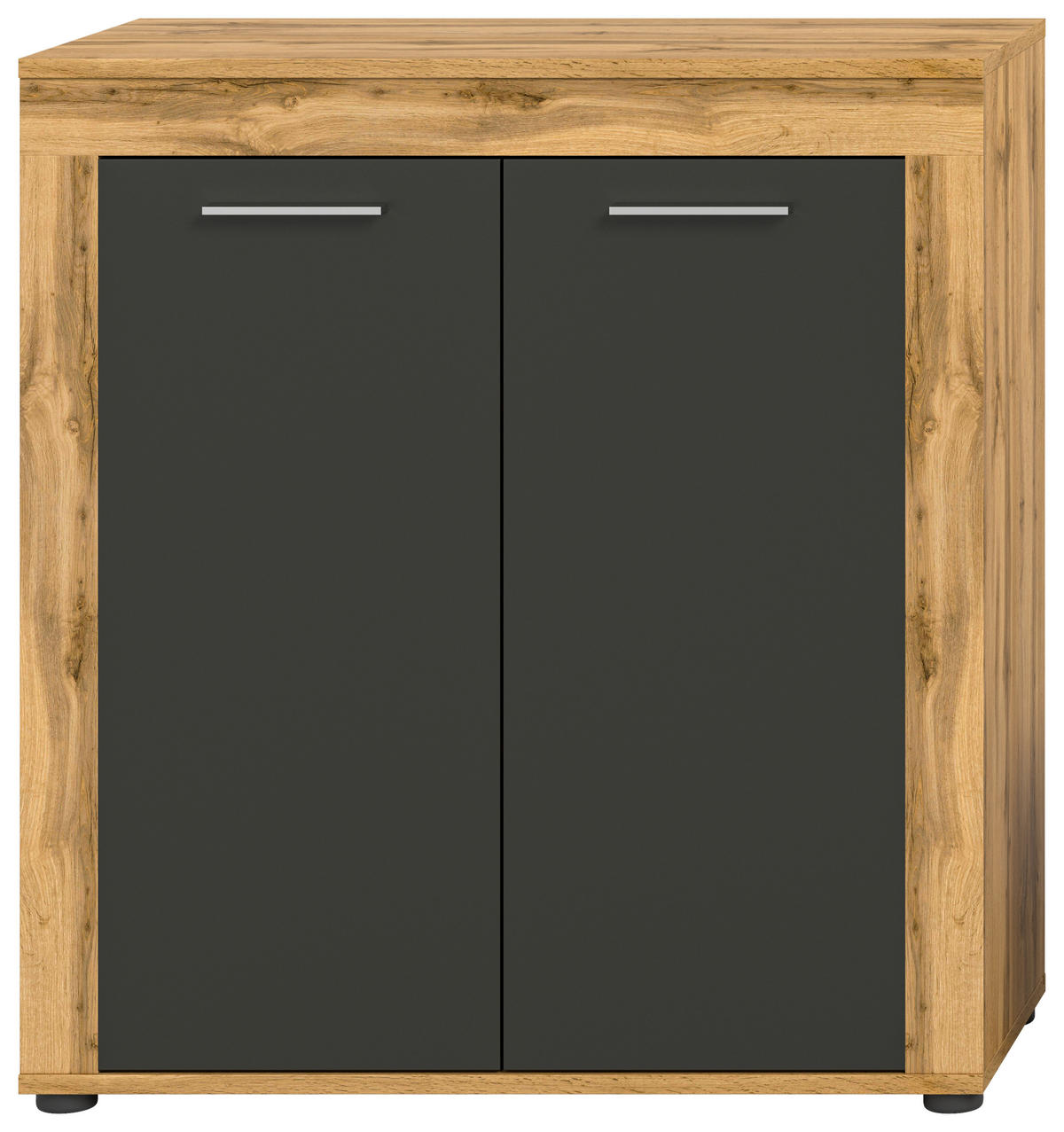 Highboard Jam Eiche Wotan Nachbildung grau B/H/T: ca. 80x88x35 cm Jam - Eiche/grau (80,00/88,00/35,00cm) - xonox.home