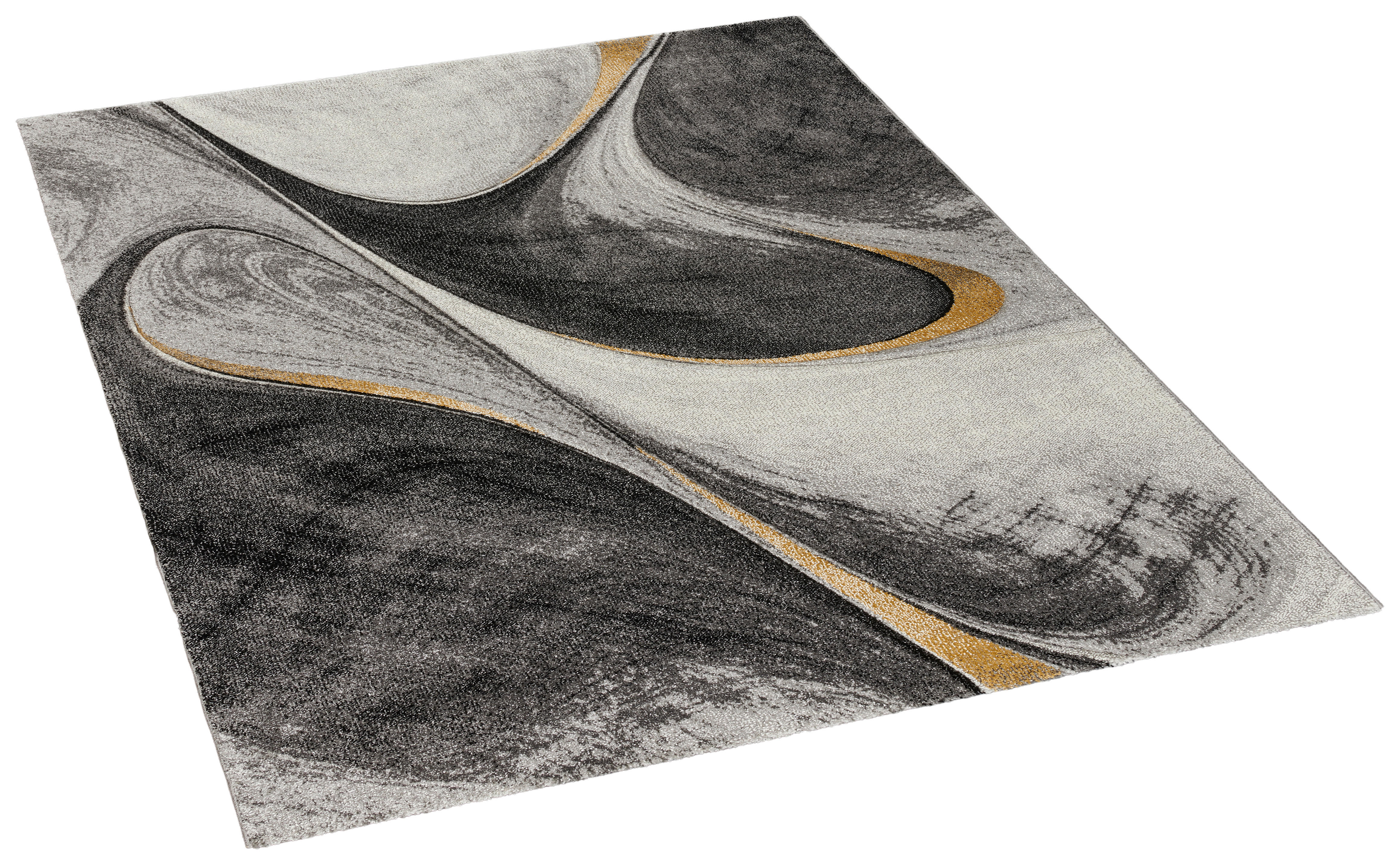 Webteppich Casino grau B/L: ca. 80x150 cm Casino - gold/grau (80,00/150,00cm)