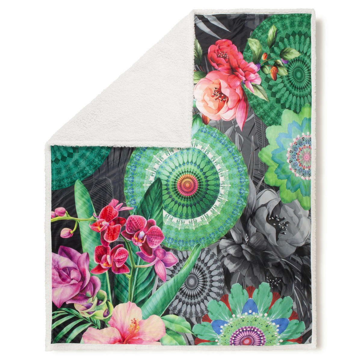 Wohndecke Thirze Polysamt Thirze - Multi (130,00/160,00cm) - HIP