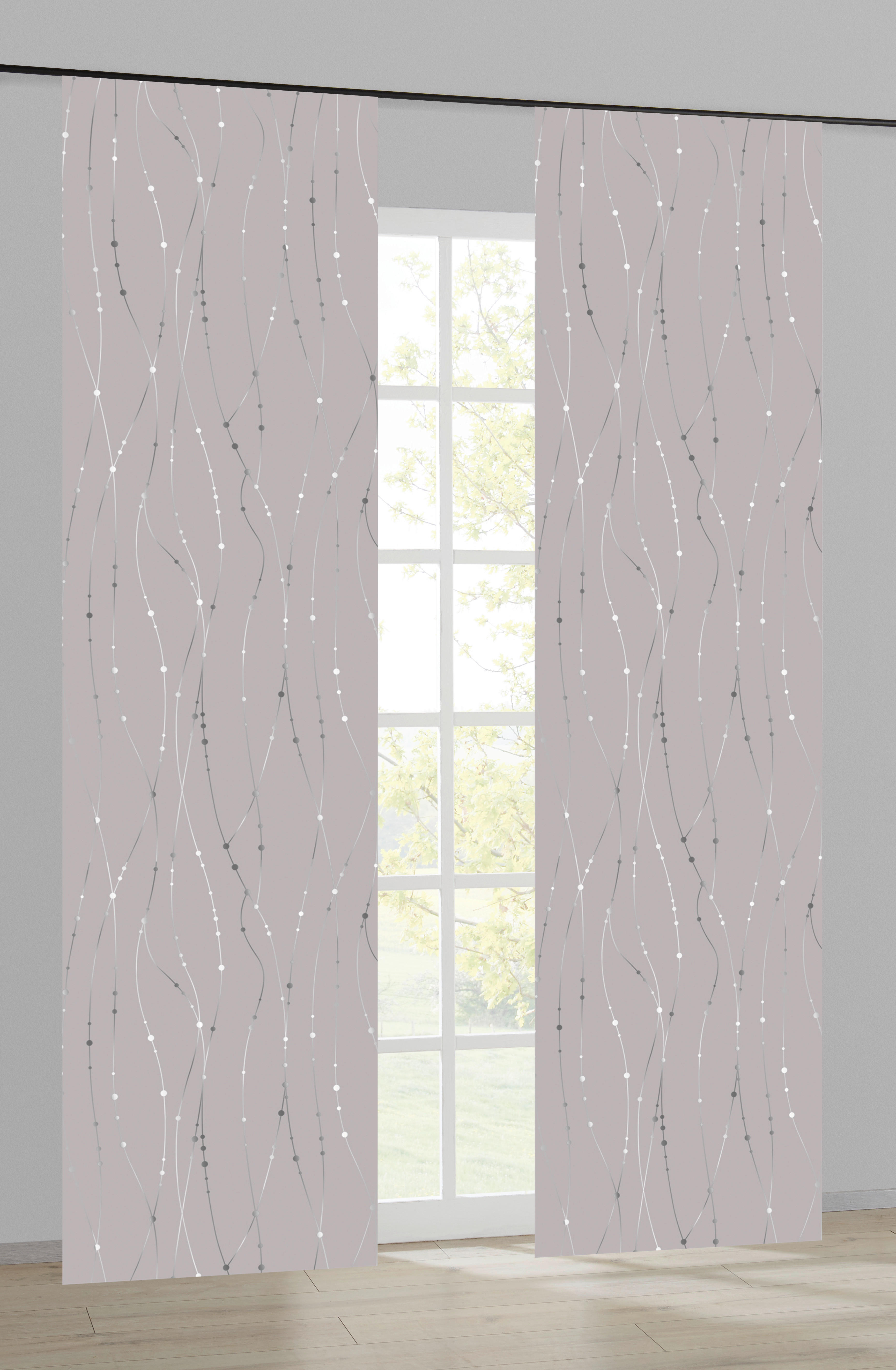 Schiebevorhang New Point silber B/L: ca. 60x245 cm New Point - silber (60,00/245,00cm)