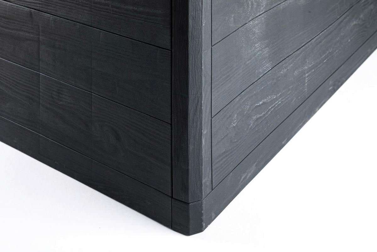 Toomax Aufbewahrungsbox Woodys anthrazit Kunststoff B/H/L: ca. 52,7x44,5x77,5 cm Woodys - anthrazit (77,50/52,70/44,50cm) - Toomax