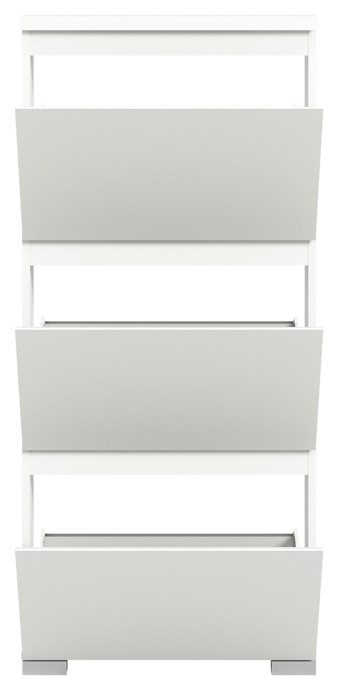 Schuhschrank Shoelove weiß B/H/T: ca. 60x130x18 cm Shoelove - weiß (60,00/130,00/18,00cm) - xonox.home